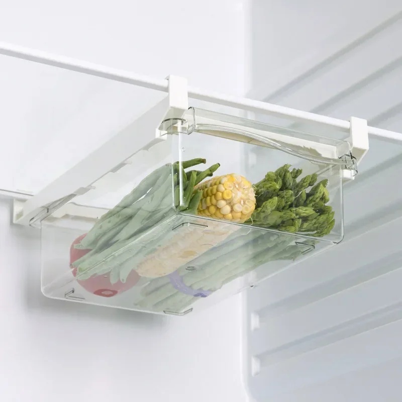 Food Storage With Dividers - Organizador extraíble colgante para refrigerador, caja