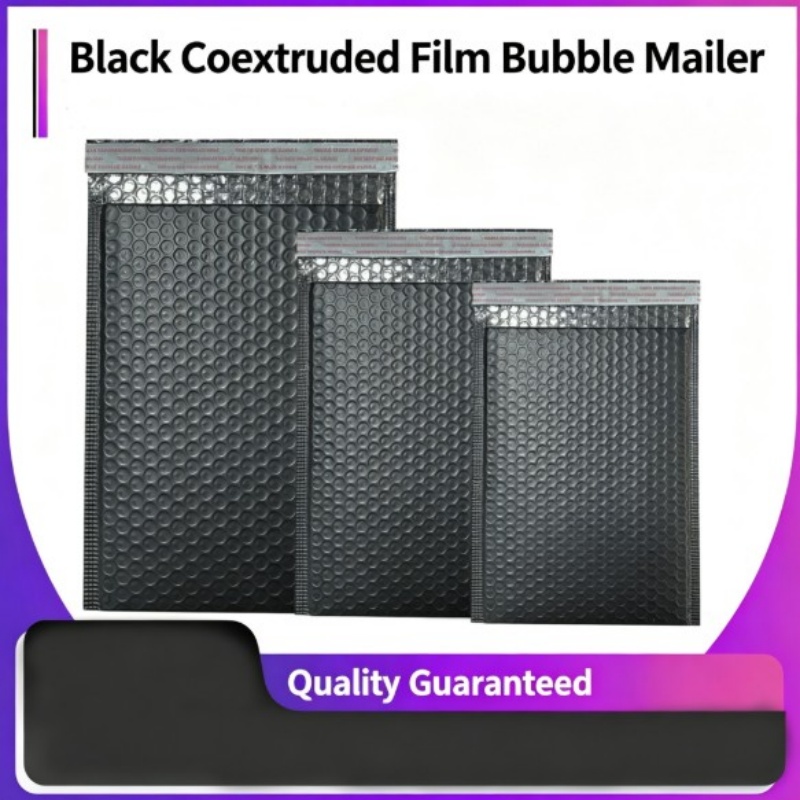 Food Storage Bag - 100 unidades de bolsas negras autoadhesivas,