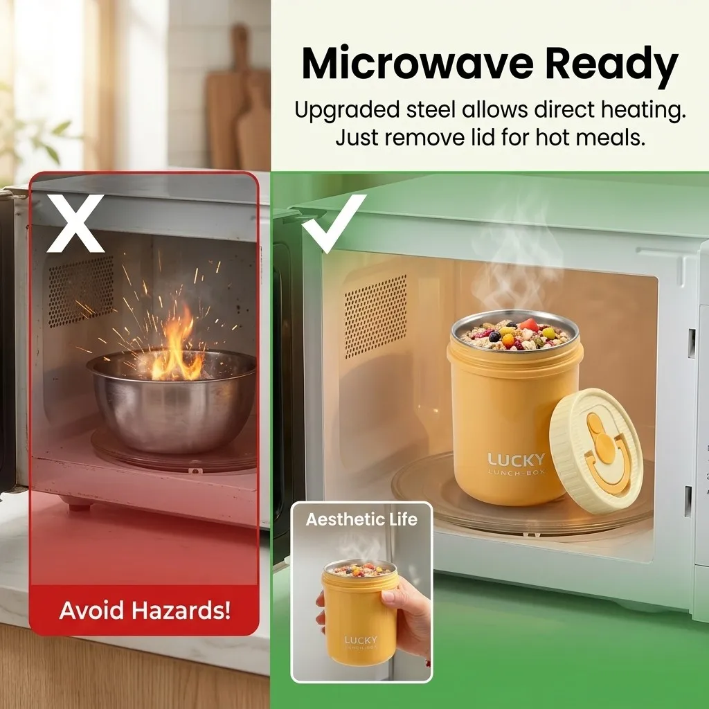 Fiambrera de acero inoxidable  - Food Storage Oven Safe reseña y precio