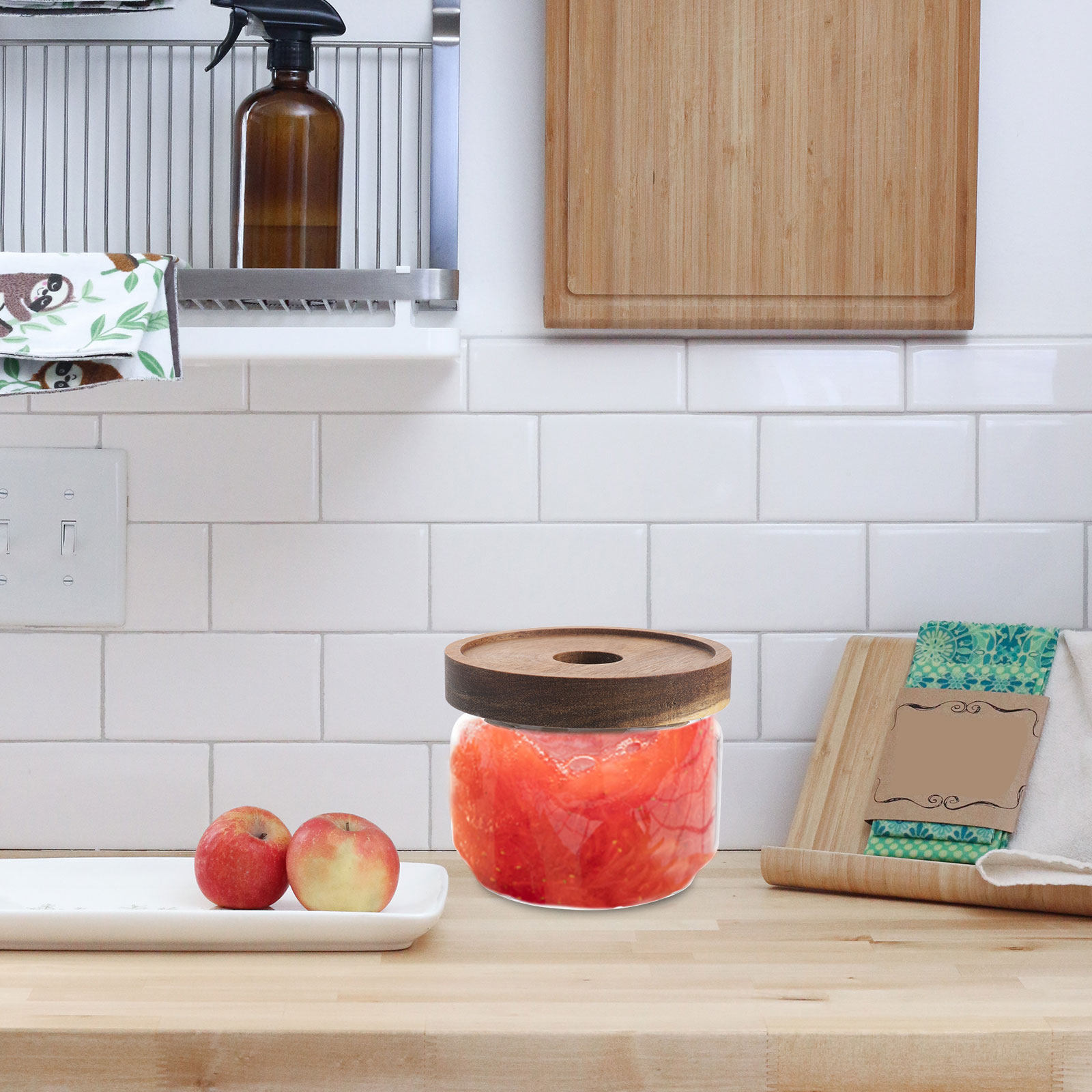 2 recipientes de vidrio hermét - Food Storage Containers reseña y precio