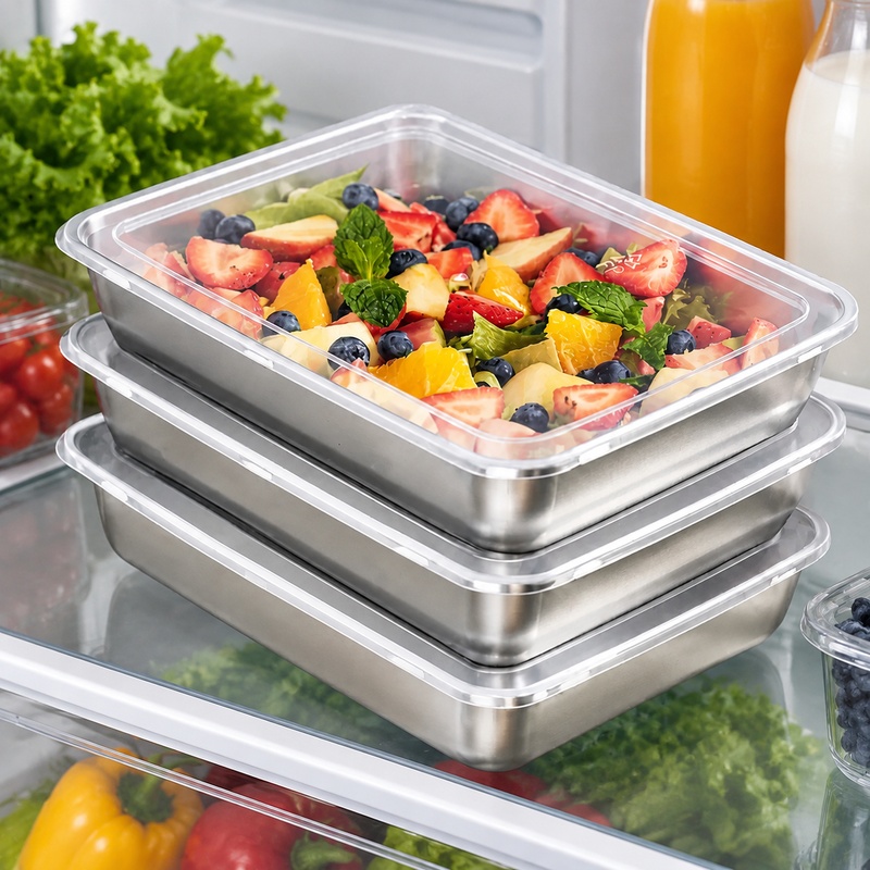 Juego de 3 recipientes de acer - Food Storage Meals reseña y precio