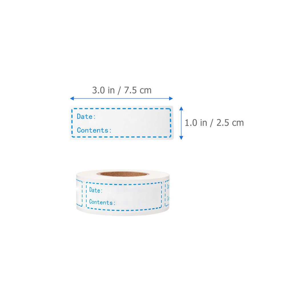 2 rollos de etiquetas adhesiva - Food Storage Labels reseña y precio