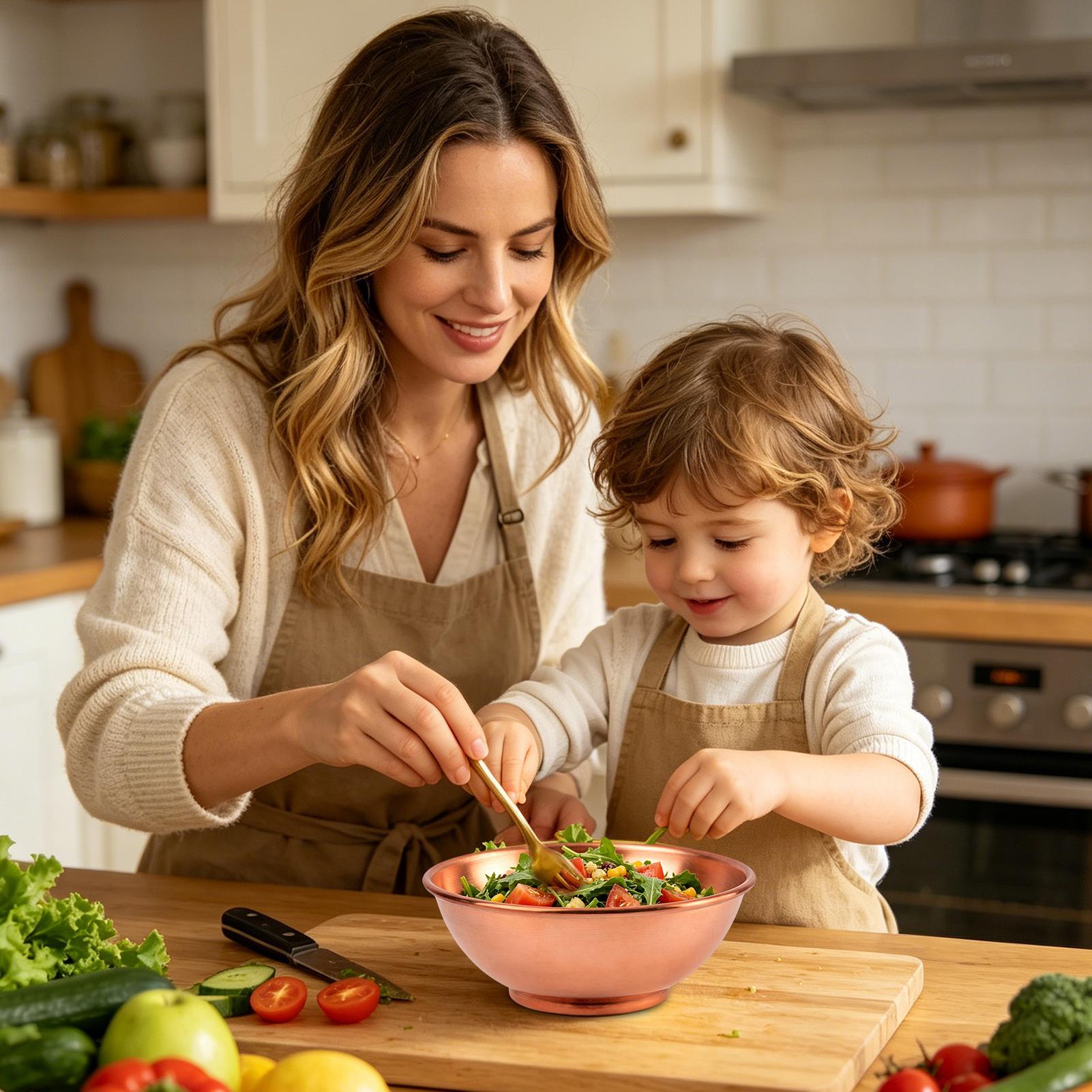 Cuencos de Cobre Grandes para  - Food Storage Meals reseña y precio
