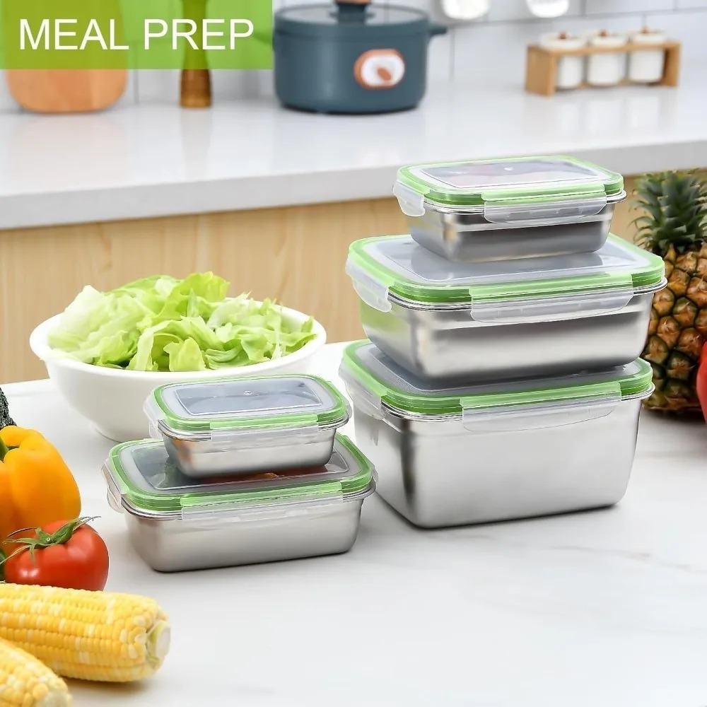 Juego de contenedores de almac - Food Storage Oven Safe reseña y precio